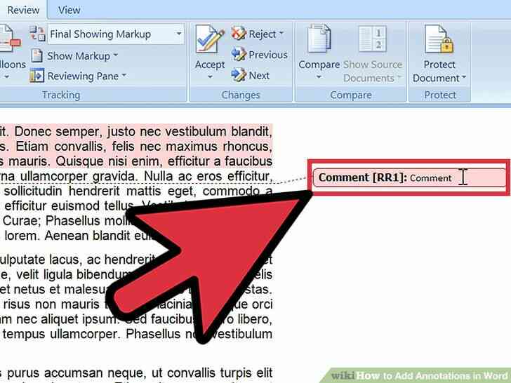 Image intitulée Ajouter des Annotations dans Word Étape 7